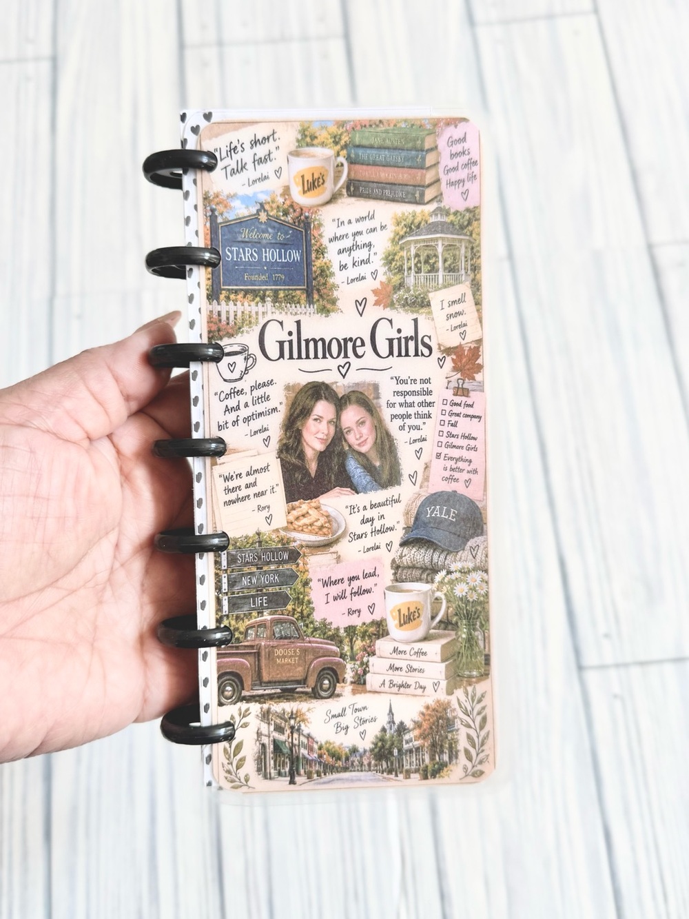 Gilmore Girls Stars Hollow skinny miniPlanner undated 12 months